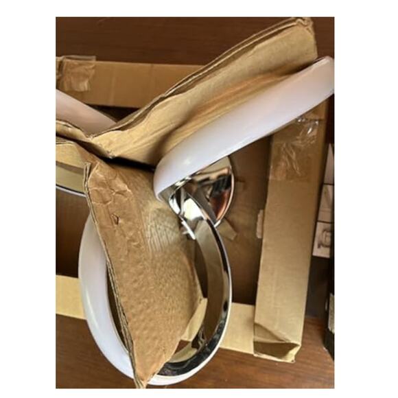 Artika Swirl Flush Mount Light Fixture, Chrome - Picture 8 of 8